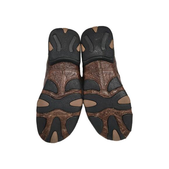 HS Trask Kalispell Chukka Boots Men\'s 9.5 M Brown Bison Leather Casual Shoes VTG main image 5